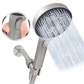 Metpure High-Pressure Handheld Shower Head with Easy Clicker - Multiple Spray Patterns. 5