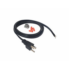 Metpure 6 ft black 14/3 3-prong appliance power cord kit with wire nuts and clamp connector