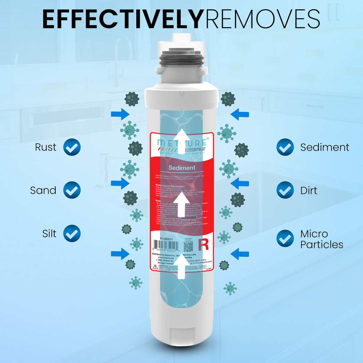 Metpure Perfect Match kit: reverse osmosis system, RO faucet, kitchen faucet and soap dispenser