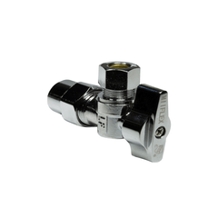 1/2 inch CPVC x 3/8 inch COMP 1/4 Turn Angle Valve
