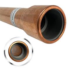 1 inch x 18 inch long CPVC to copper transition adapter, slip x sweat