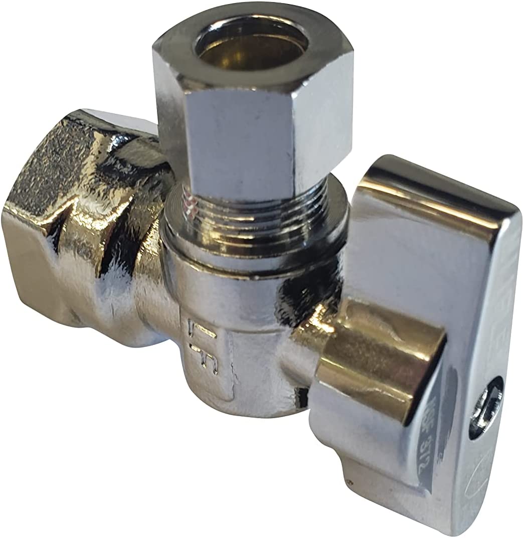 Angle Stop 1/2 inch FIP x 3/8 inch COMP 1/4 Turn - view 3