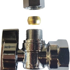 Angle Stop 1/2 inch FIP x 3/8 inch COMP 1/4 Turn - view 4