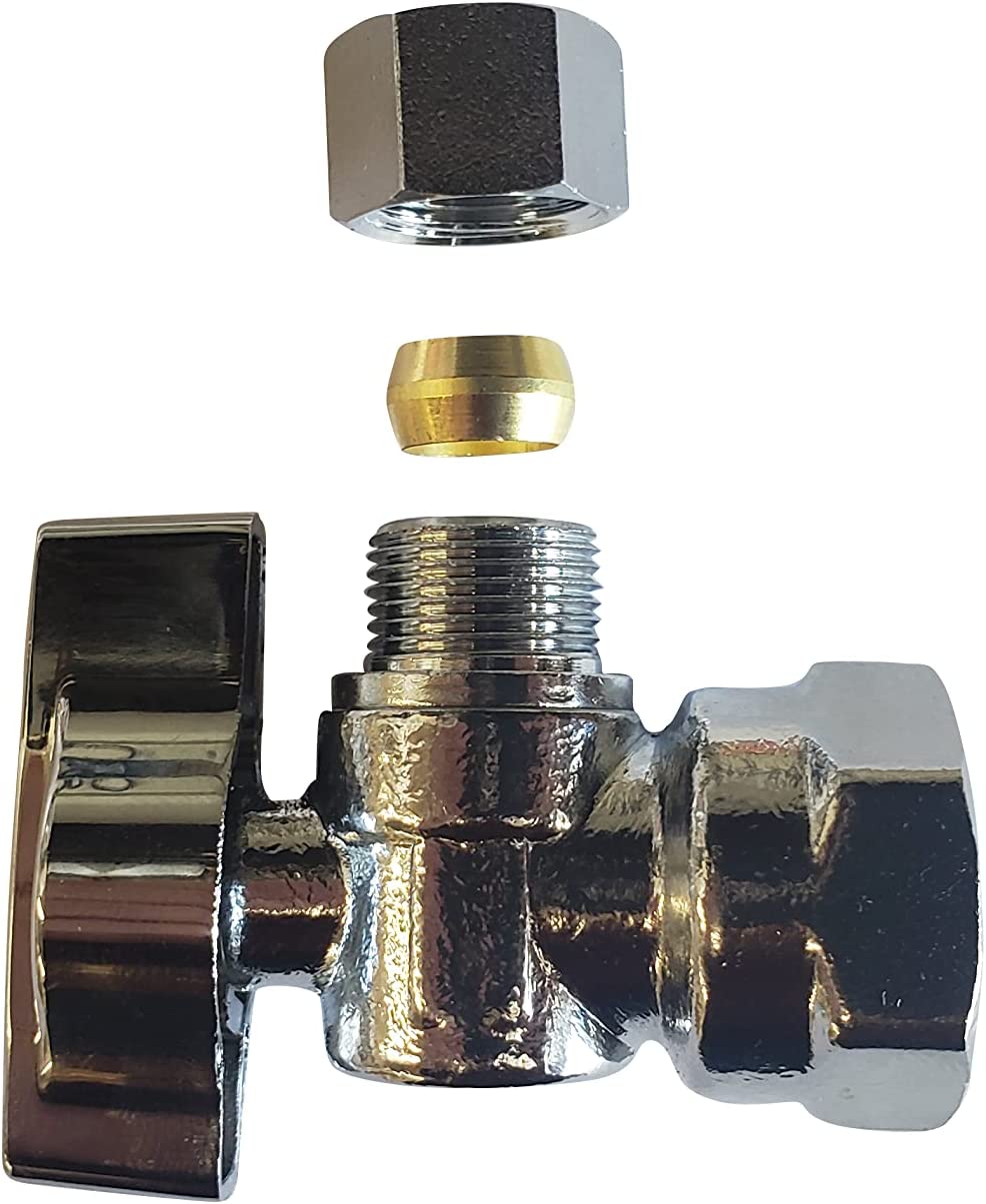 Angle Stop 1/2 inch FIP x 3/8 inch COMP 1/4 Turn - view 4