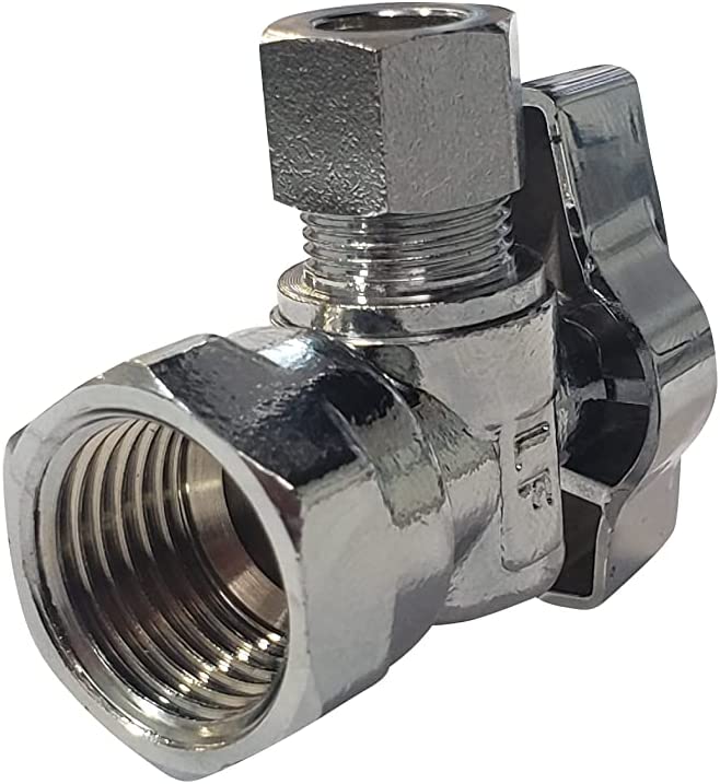 Angle Stop 1/2 inch FIP x 3/8 inch COMP 1/4 Turn - view 5