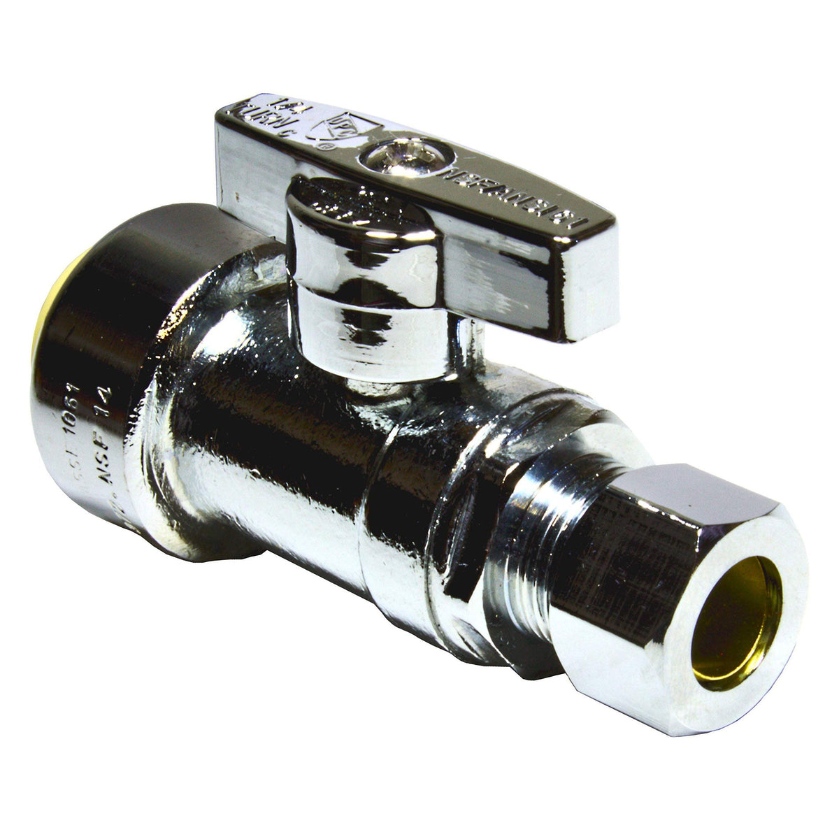 1/2 inch NOM x 3/8 inch OD COMP Push-Fit Straight Stop Valve 4 Pack - view 4