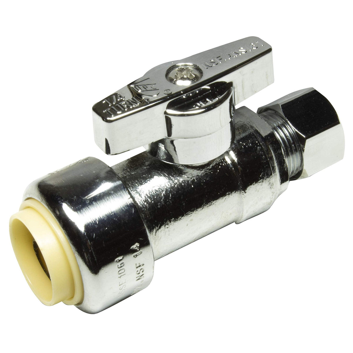 1/2 inch NOM x 3/8 inch OD COMP Push-Fit Straight Stop Valve 4 Pack - view 3
