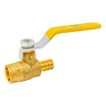 PEX B Crimp x Sweat Lead Free Brass Ball Valve 1/2"