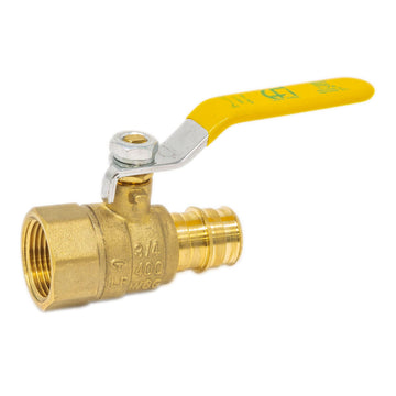 LF Brass Pro-PEX to FIP Ball Valve 1" Expansion x FIP