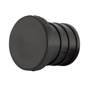 3/4" Crimp Barb PEX B Insert Plug PPSU Black Poly, ASTM F2159