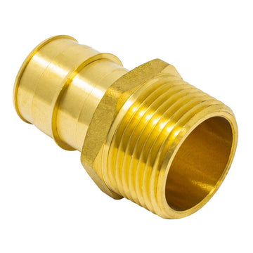 LF Brass 1-1/2" PEX A EXP x 1-1/2" MIP Male Adapter ASTM F1960