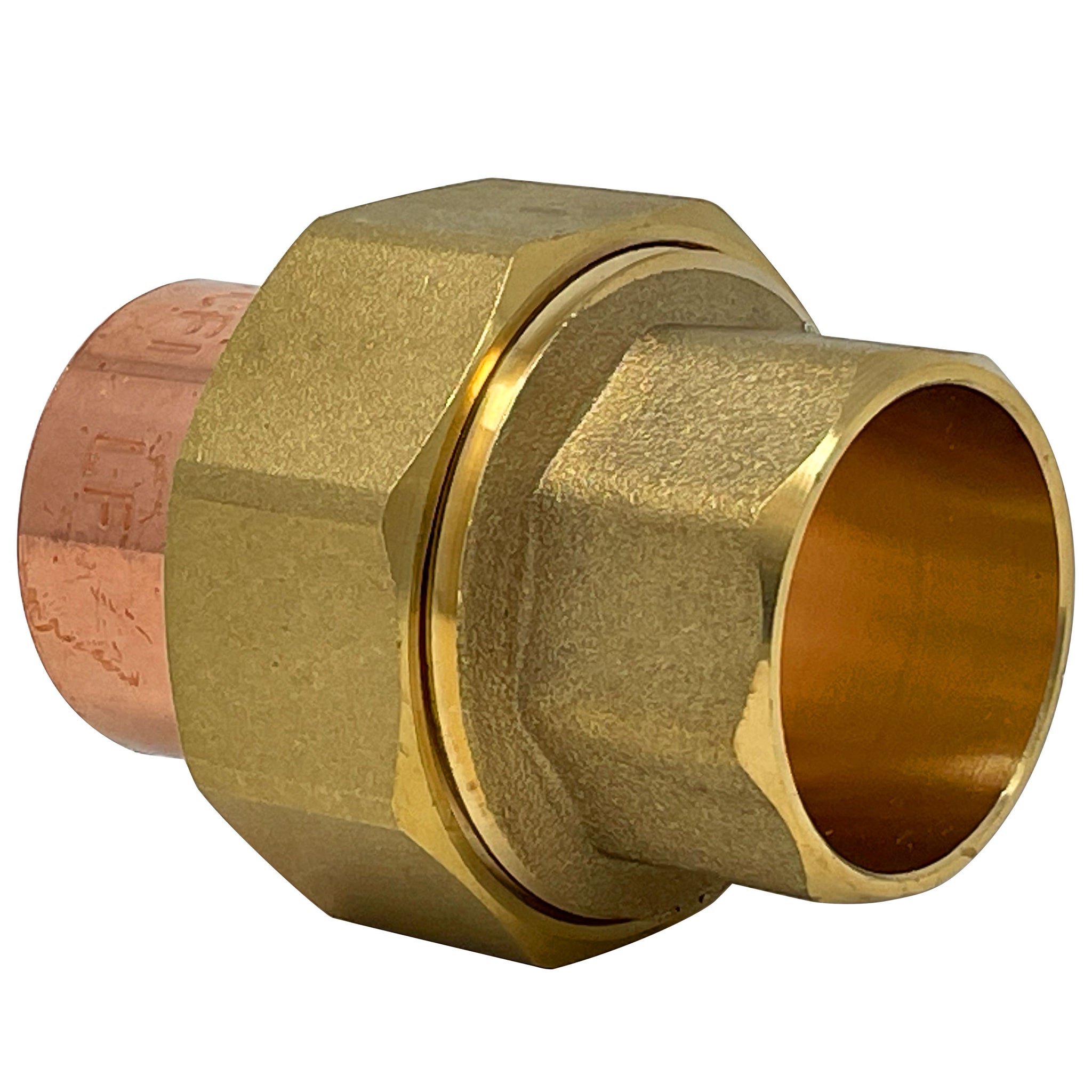 1-1/4" Union C x C, Copper + Brass + Brass , Lead Free