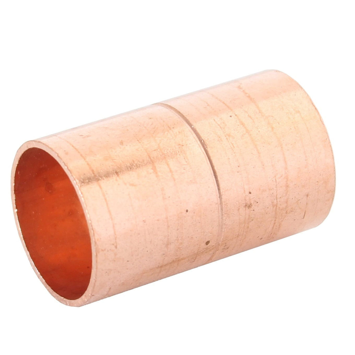 1/2 inch Coupling with Rolled Stop C x C Copper