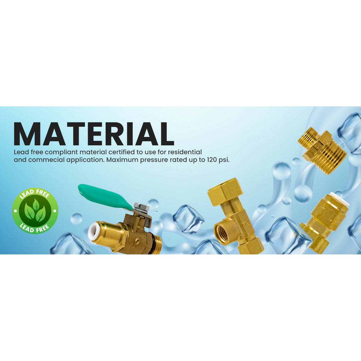 Metpure Ice Maker & Refrigerator Water Line Kit, 1/4" OD, 25 ft Tubing with Shut-Off Valve