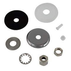 Chrome escutcheon plate and mounting hardware pack for Metpure FA-05 RO faucet