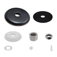 Oil Rubbed Bronze escutcheon plate and mounting hardware kit for Metpure FA-05 RO faucet