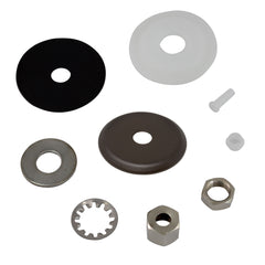 Oil Rubbed Bronze escutcheon plate and mounting hardware pack for Metpure FA-05 RO faucet