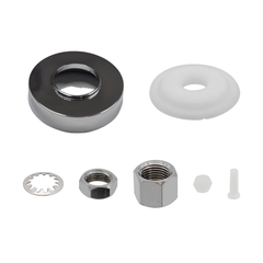 Chrome escutcheon plate and mounting hardware kit for Metpure FA-08/FA-09 RO faucet
