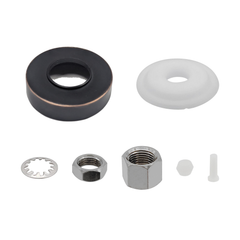 Oil Rubbed Bronze escutcheon plate and mounting hardware kit for Metpure FA-08/FA-09 RO faucet
