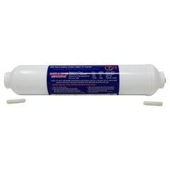 Clean Pure 2 x 10 inch inline coconut carbon GAC water filter with 1/4 inch OD quick connect ends