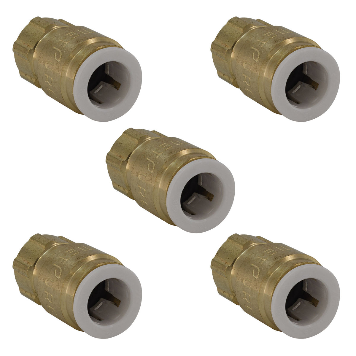 Metpure lead-free brass quick connect x female compression adapter