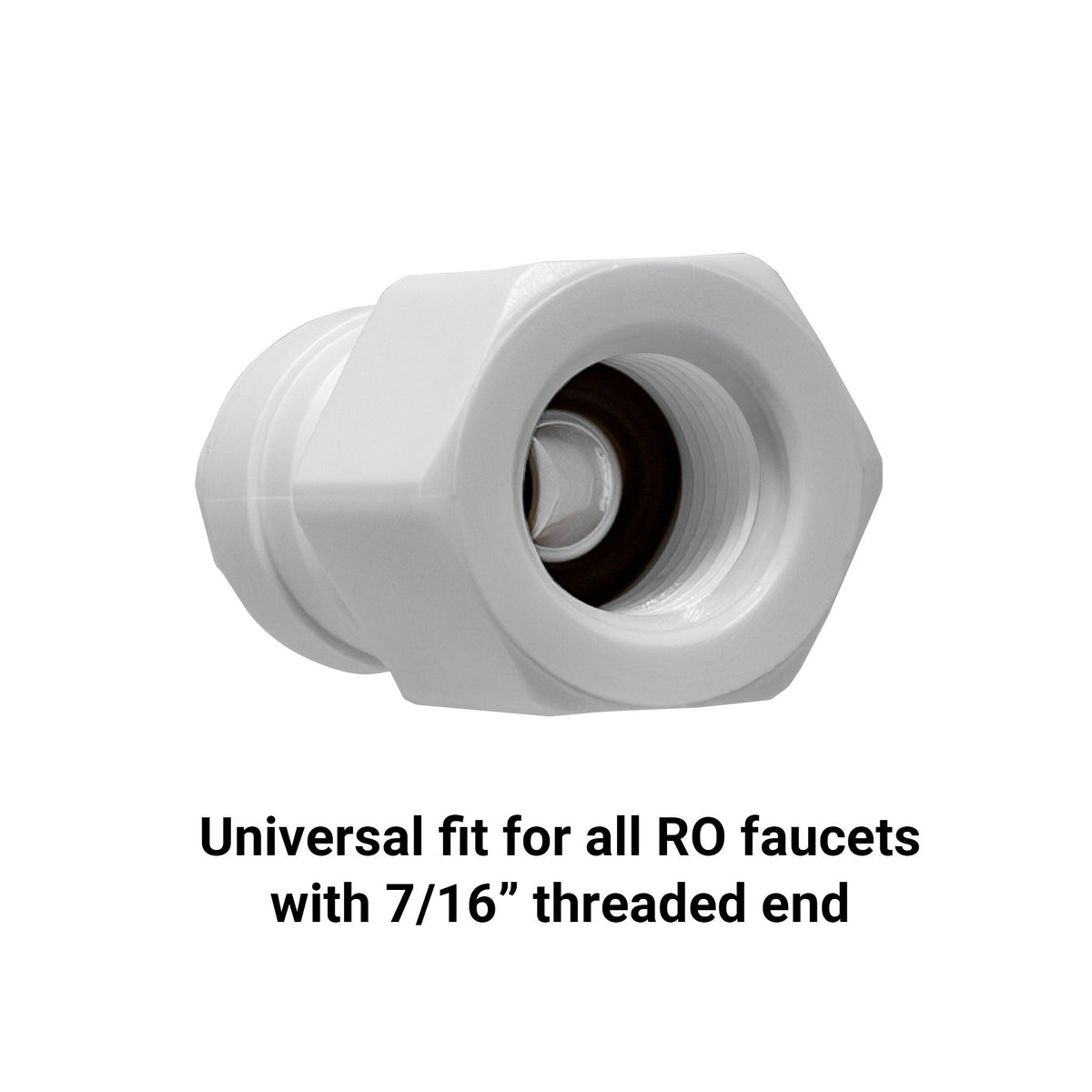 1/4 inch OD Quick Connect Universal RO Faucet Adapter, 7/16 inch Female Thread - view 8