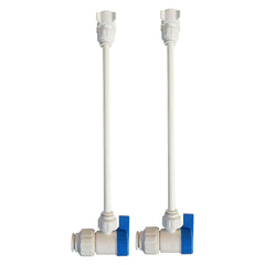 Metpure push-fit faucet water supply kit with two angle shut-off valves, adapters and 5 ft PEX tubing