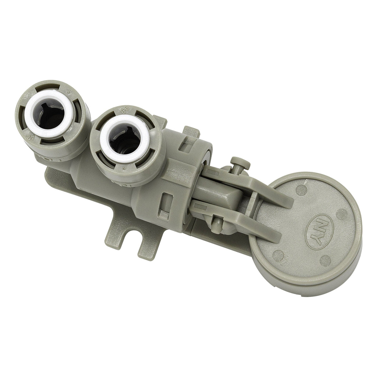 Grey 1/4 inch OD quick connect mechanical leak detector for RO water filtration system - view 5