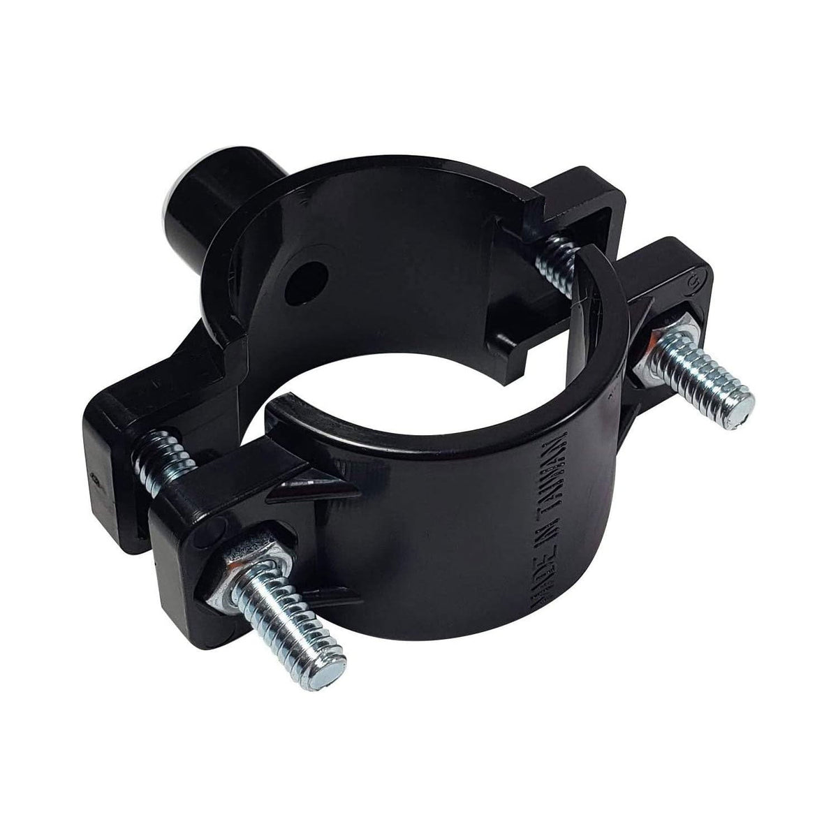 3/8 inch OD quick connect RO drain saddle valve with foam gasket, bolts and nuts