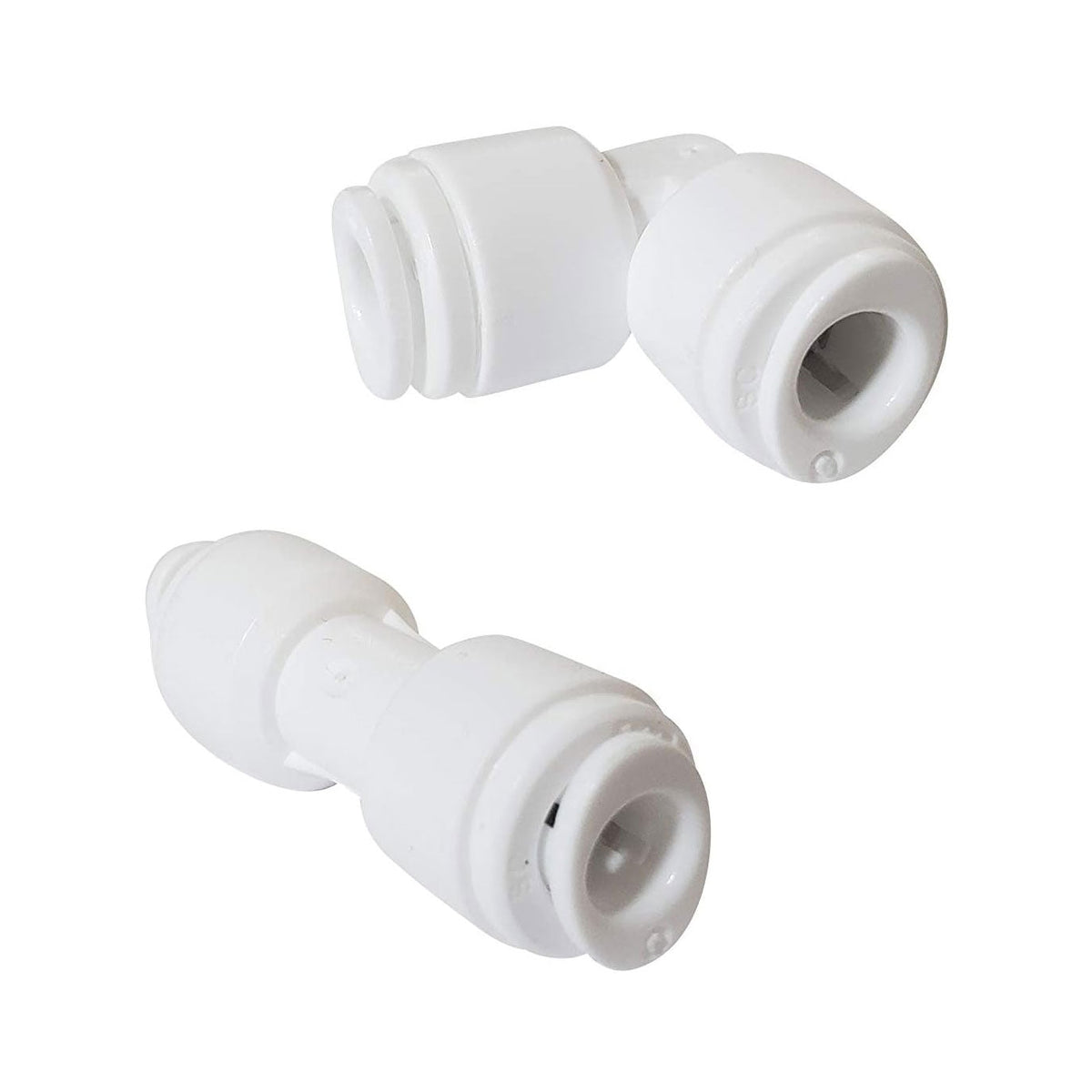 Metpure 1/4 inch OD quick connect RO fittings variety 10 pack with 25 ft white tubing