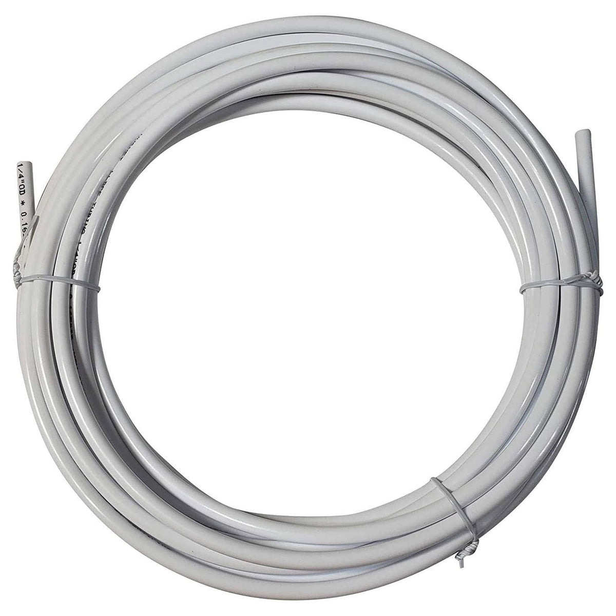 Metpure 1/4 inch OD quick connect RO fittings variety 10 pack with 25 ft white tubing