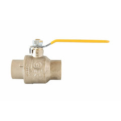 3/4 inch Full Port Brass Ball Valve C x C, Lead Free, UL, 600 PSI WOG