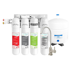 Metpure Versatile MV4-RAGS 4 stage reverse osmosis water filtration system with faucet and tank