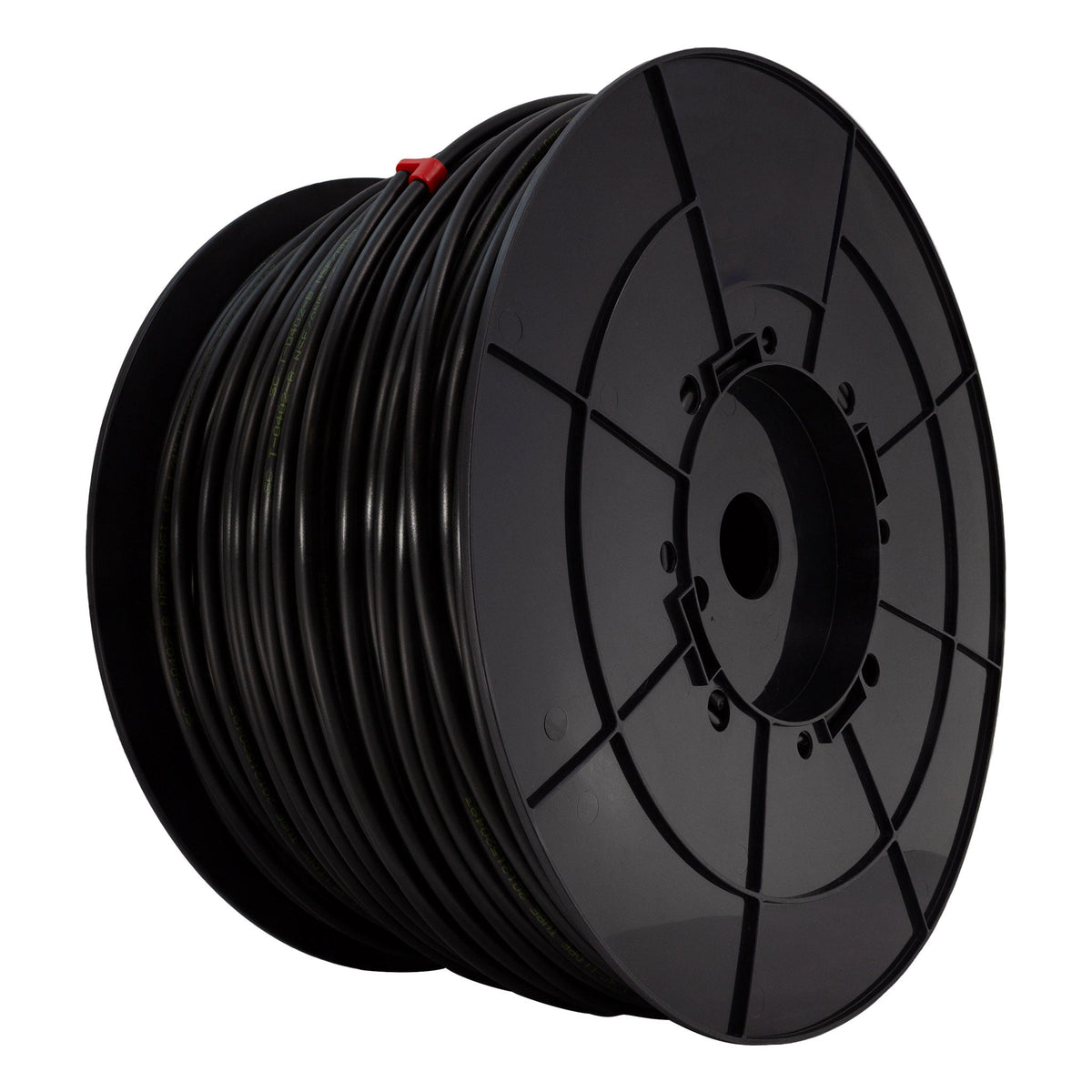 1/4 inch OD black LLDPE tubing 1000 ft roll on spool, NSF certified