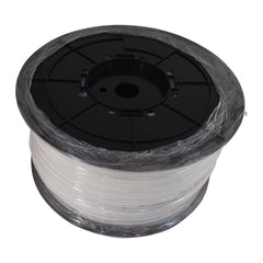1000 ft roll of 1/4 inch OD clear LLDPE tubing on a spool