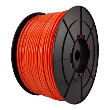 1/4" OD LLDPE Tube. 1000 FT or 300 M Roll. With Spool. Orange Color. Certified by NSF.