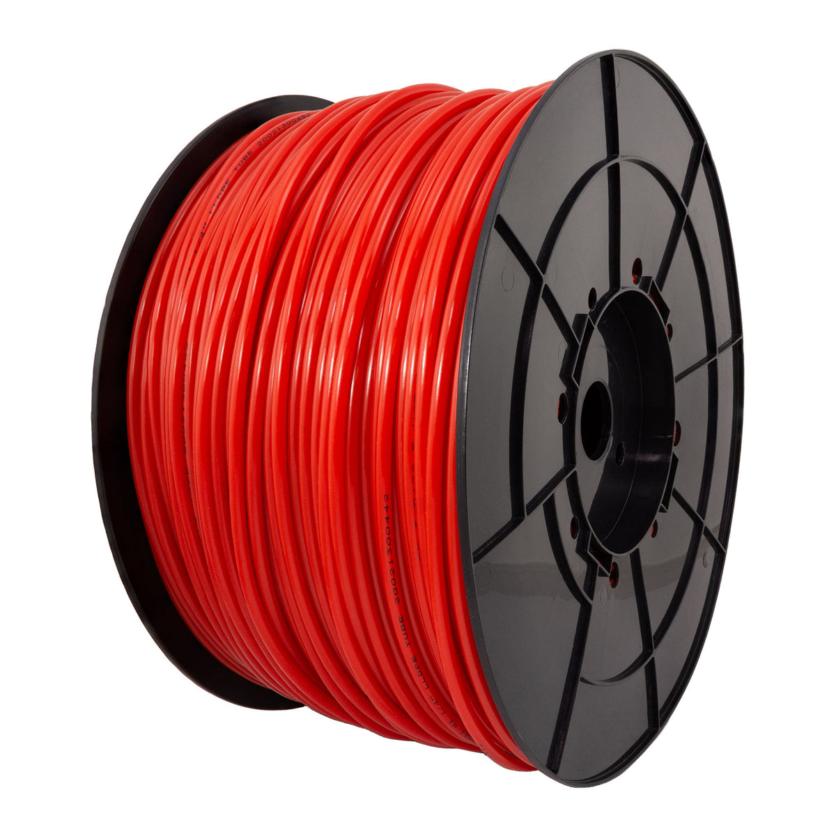 1/4 inch OD red LLDPE tubing 1000 ft roll on spool, NSF certified