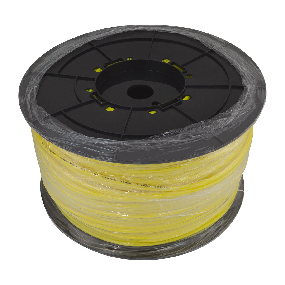 1/4 inch OD yellow LLDPE tubing 1000 ft roll on spool, NSF certified - view 3