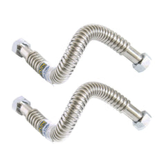Metpure 3/4 inch gas tankless water heater installation kit with isolation valves and flex connectors