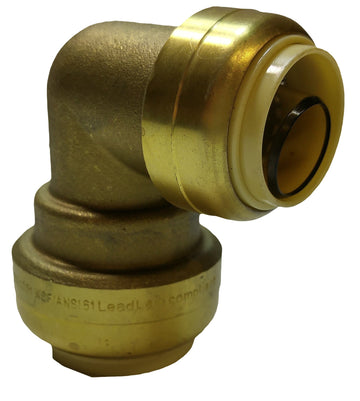 LF Quick Connect Push Fitting Elbow 3/4" x 1/2"