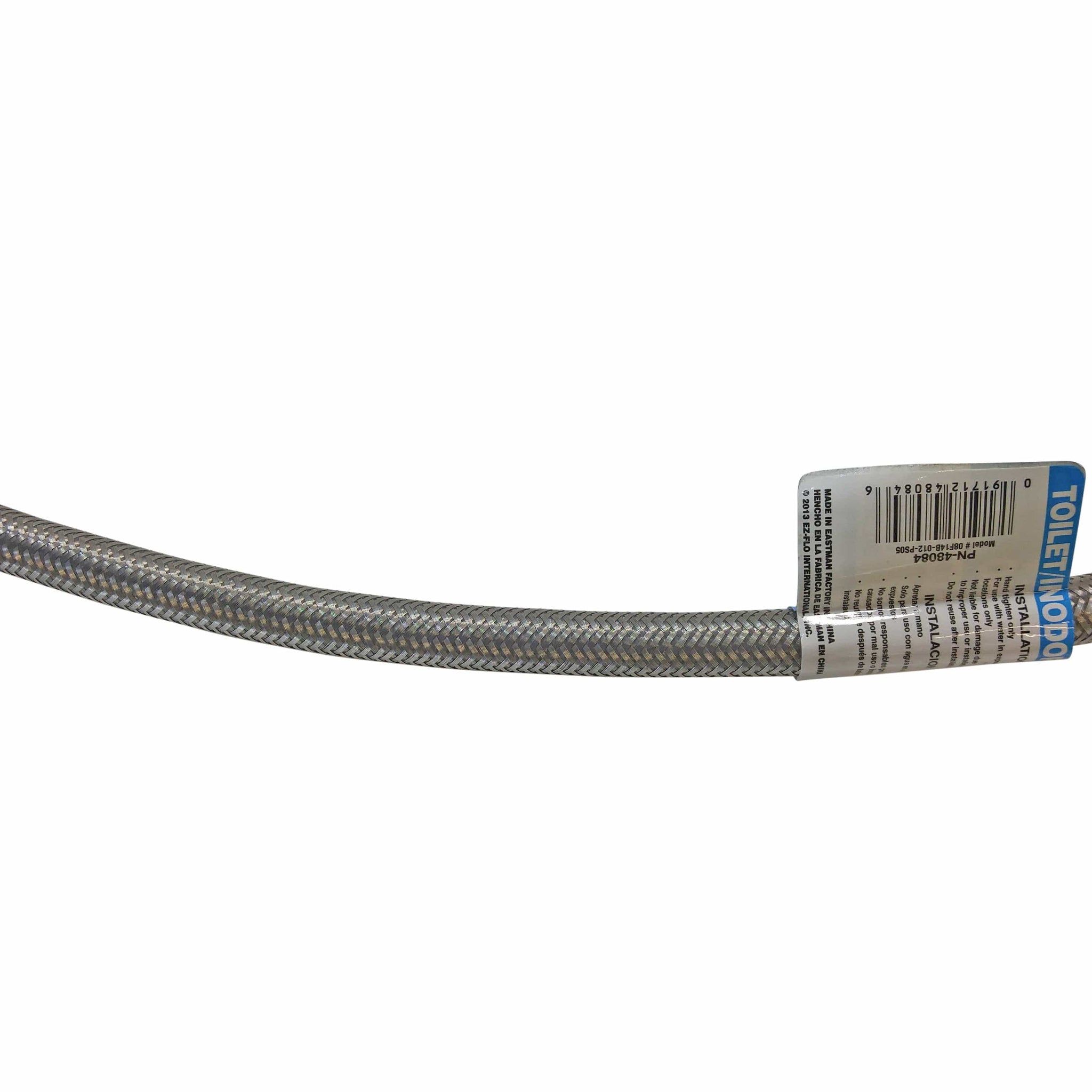 7/8" BC x 1/2" FIP 12" Stainless Steel Braided Toilet Supply Line