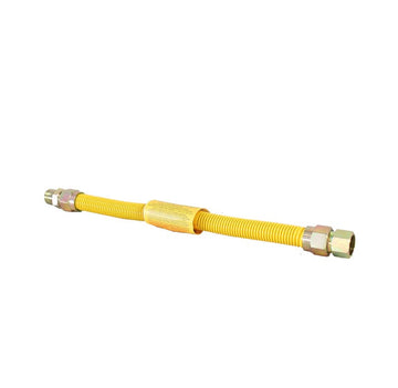 1" OD x 18", 3/4" FIP x 3/4" MIP Epoxy Coated Stainless Steel Gas Connector, CSA