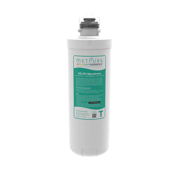 Metpure Versatile High Demand 225gpd Reverse Osmosis Membrane Filter - Teal Quick Twist Filter (T), 11" x 3.25", Drinking Water Filtration System Replacement filters