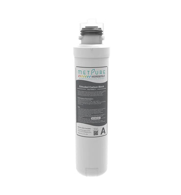Metpure RO Versatile Drinking Water Carbon Block CTO Replacement Filters- ASPHALT 5 Micron, Quick Twist Filter (A), Replacement Cartridge, 11