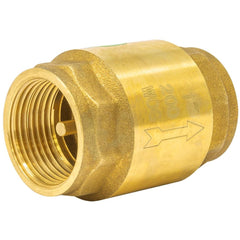 3 inch lead free brass in-line spring check valve with IPS threaded ends