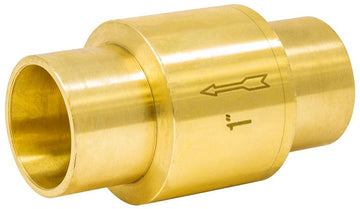 LF In-Line Spring Check Solder 3/4", Brass