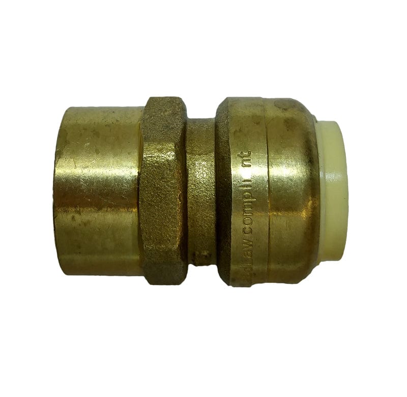 3/4" x 1/2" FIP Quick Connect Push-fit Fitting Female Adapter, Low Lead, NSF