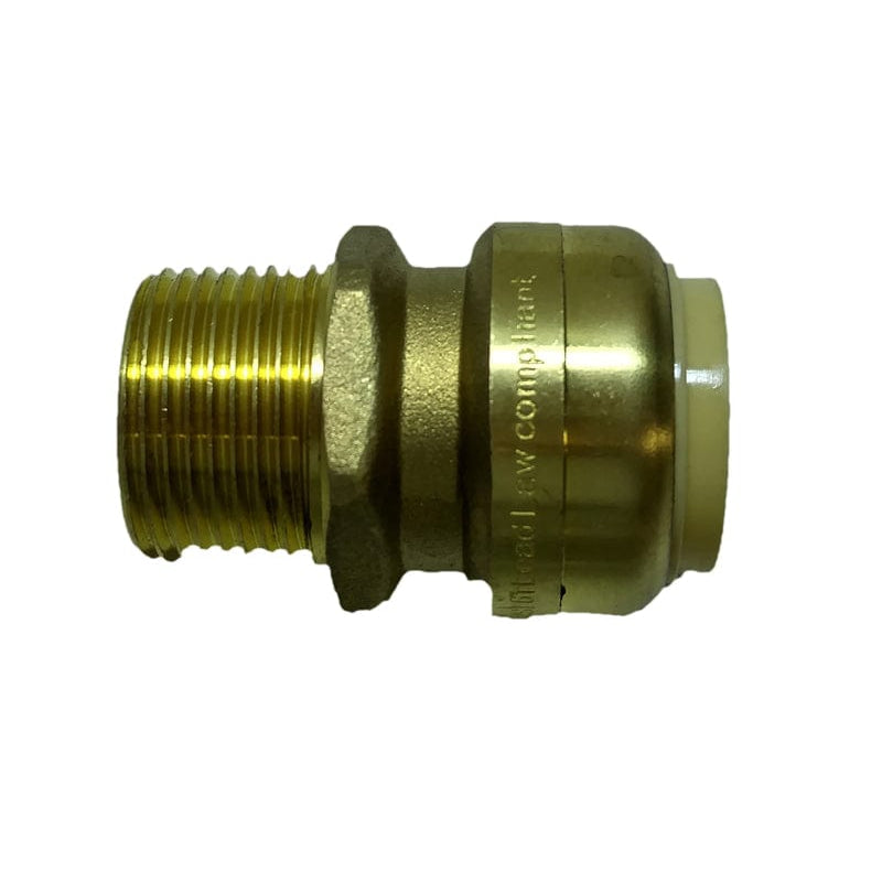 1 inch x 3/4 inch MIP push-fit male adapter
