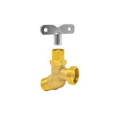 Brass hose bibb, 1/2 inch MIP