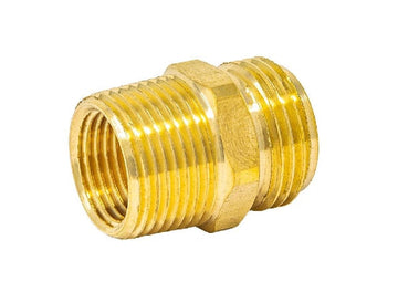 Hose bibb Adapter 3/4" MIP tapped 1/2" FIP x 3/4" MHT